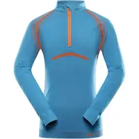 ALPINE PRO SEAMO Detské funkčné spodné tričko, modrá, veľkosť