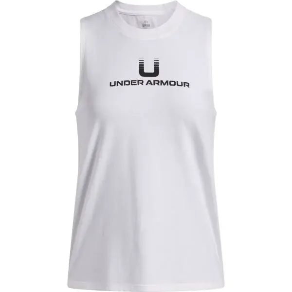 Under Armour VARSITY U TANK Dámské tílko, bílá, velikost S