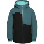 ALPINE PRO PLEGA Dětská zimní bunda, tmavě zelená, velikost 128-134