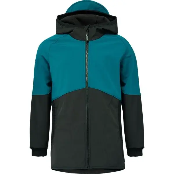 UNUO STREET Dětská softshellová bunda, černá, velikost 110-116