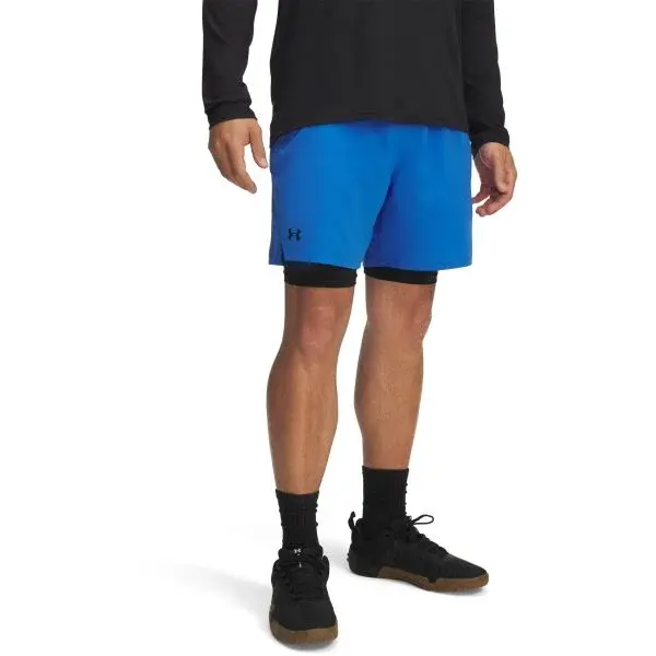 Under Armour VANISH WOVEN 2IN1 STS Pánské kraťasy, modrá, velikost L