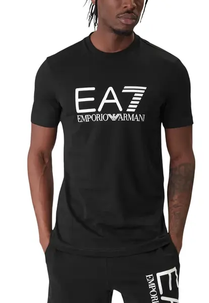 Černé triko EA7 Emporio Armani