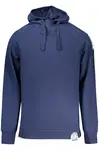 Modrá pánská mikina s kapucí