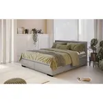 MID.YOU AMERICKÁ POSTEL, 180/200 cm, barvy stříbra