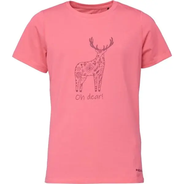 Head DEER Dívčí triko, růžová, velikost 164-170