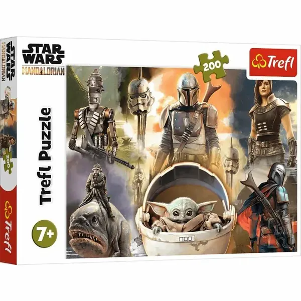 Trefl Puzzle Star Wars - The Mandalorian: Připraveni k boji / 200 dílků