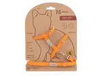 Amiplay Kšíry pro kočku s vodítkem Samba Oranžové | Postroje pro kočku - S