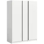 MID.YOU ŠATNÍ SKŘÍŇ S OTOČNÝMI DVEŘMI, bílá, 130/183/53 cm