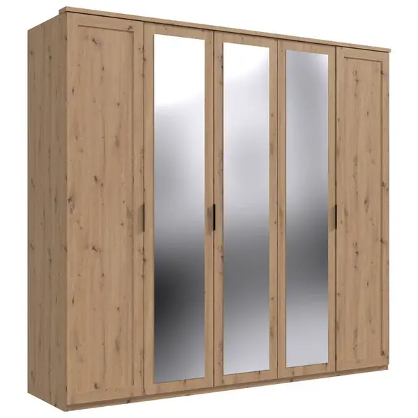 MID.YOU ŠATNÍ SKŘÍŇ S OTOČNÝMI DVEŘMI, dub artisan, 225/210/58 cm