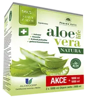 PHARMA ACTIV AloeVeraLife NATURA  1+1 ZDARMA 2 x 1000 ml