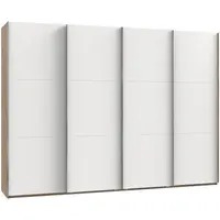 MID.YOU SKŘÍŇ S POSOUVACÍMI DVEŘMI, bílá, barvy dubu, 300/216,5/65 cm