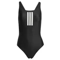 ADIDAS PERFORMANCE Športové jednodielne plavky '3-Stripes V-Back'  čierna / biela