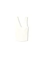 Bershka Top  prírodná biela