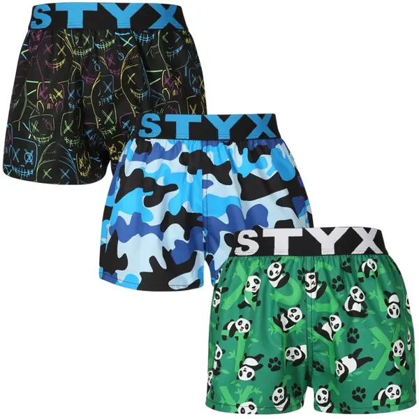 3PACK Detské trenky art športová guma viacfarebné (3BJ18023) 9-11 rokov