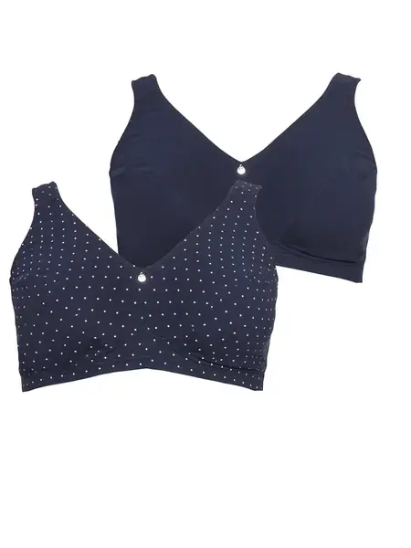 SHEEGO Zmenšujúca podprsenka  námornícka modrá / biela