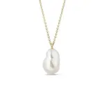Zlatý náhrdelník s barokní sladkovodní perlou KLENOTA