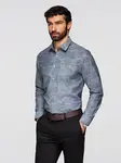Ombre Classic flannel men's floral cotton shirt