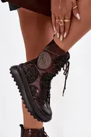 Kožené platformové holínky Maciejka