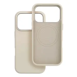 Zadní kryt FORCELL F-PROTECT Frame Premium case compatible with MagSafe pro Apple iPhone 15 Pro Max, anticky bílá