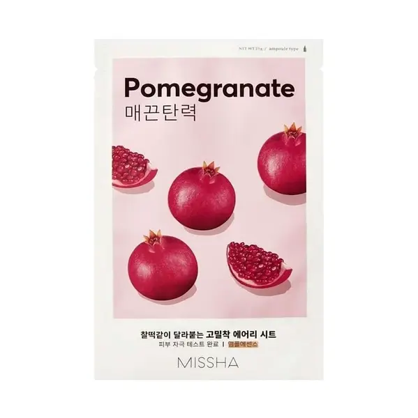 MISSHA Airy fit sheet mask pomegranate plátýnková maska 19 g