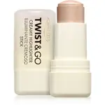 puroBIO Cosmetics Twist&Go krémový rozjasňovač v tyčince odstín 01 Sparkling Wine 5 g