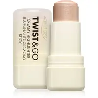 puroBIO Cosmetics Twist&Go krémový rozjasňovač v tyčince odstín 01 Sparkling Wine 5 g