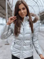 Kurtka damska NELLY srebrna Dstreet