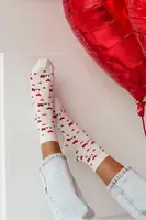 Milena dámské ponožky Love Ecru