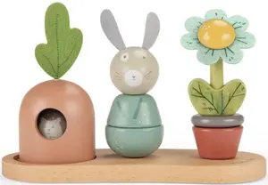Dřevěná hračka s králíčkem