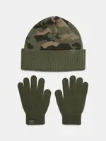 Chlapecký set Under Armour B Beanie/Glove Combo-GRN - Kluci