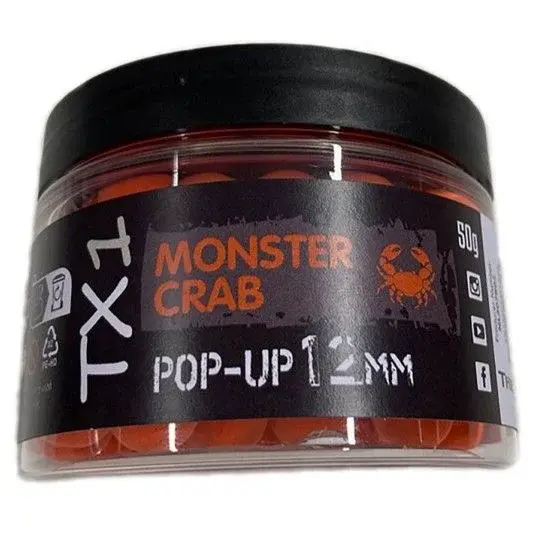 Shimano plovoucí boilie tx1 pop up monster crab orange - 12 mm 50 g