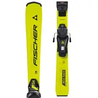Fischer RC4 RACE JR. + FS 4 GW Zjazdové lyže, žltá, veľkosť