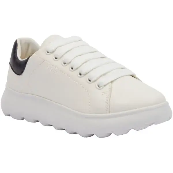 Geox J PUFFYPOP Dívčí tenisky, bílá, velikost