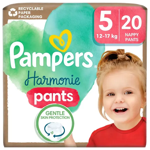 PAMPERS Pants Harmonie vel.5 Plenkové Kalhotky 20 ks