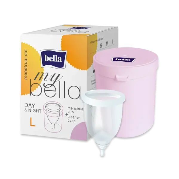 BELLA menstruační kalíšek+čisticí pouzdro vel.L