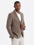 Ombre Classic men's rayon blazer - dark beige