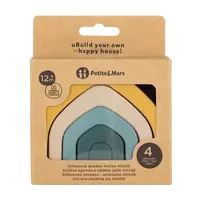 PETITE&MARS Hračka silikonová skládací House Intense Ochre 12m+