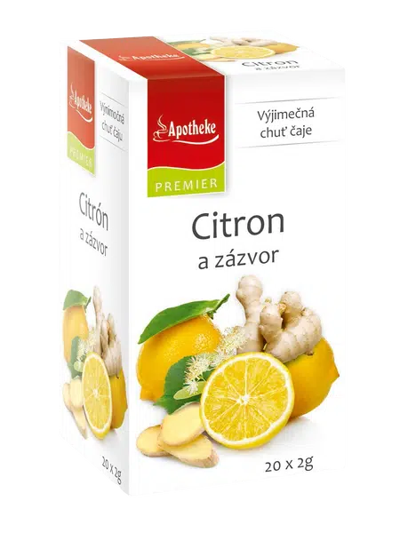 APOTHEKE Citron + zázvor s lípou 20 x 2 g