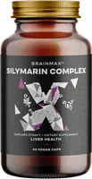 BRAINMAX Silymarin Complex, Ostropestřec mariánský extrakt + dalších 5 bylin, 90 kapslí