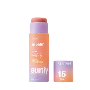 ATTITUDE 100% minerální ochranný balzám na rty (SPF 15) s vůní kokosu 8.5 g
