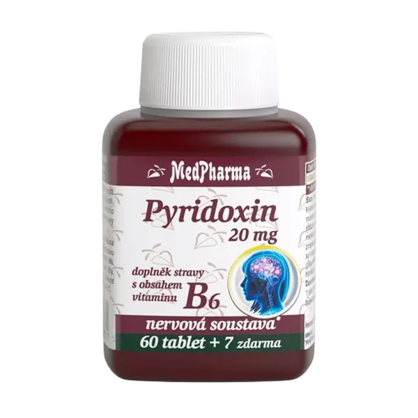 MEDPHARMA Pyridoxin (vitamin B6) 20 mg 67 tablet
