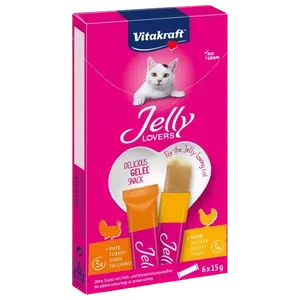 VITAKRAFT Jelly Lovers kuře, krůta 6 x 15 g