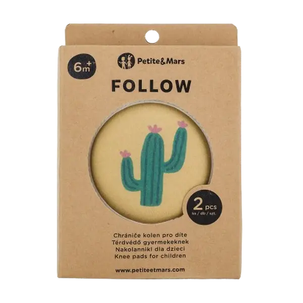 PETITE&MARS Chrániče kolen elastické na lezení Follow Intense Ochre 2 ks