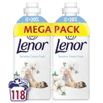 LENOR Aviváž, Sensitive Cotton Fresh, 118 praní, 2 x 1239 ml