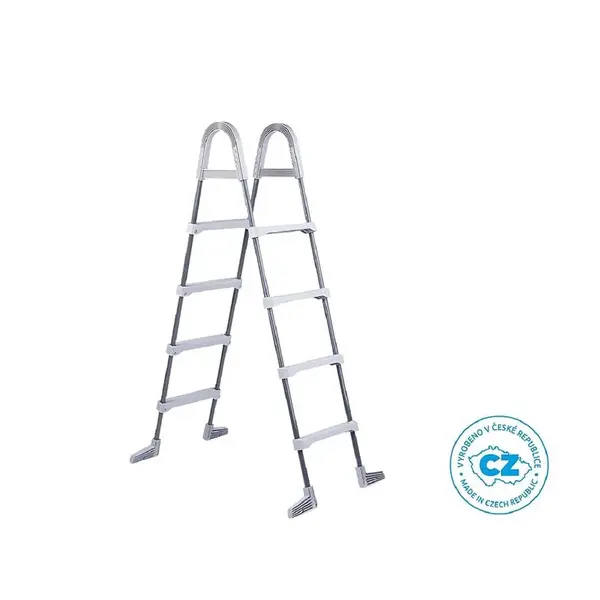 Schůdky k bazénům výška stěny do 1,22m šedé