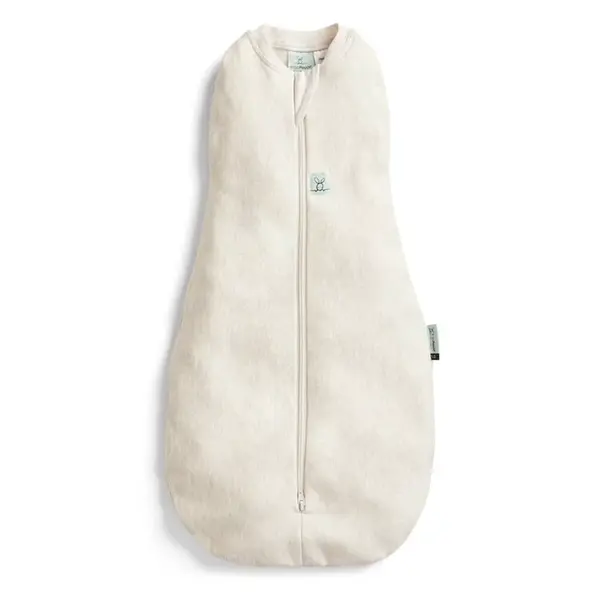 ERGOPOUCH Zavinovačka a vak na spanie 2v1 Cocoon Oatmeal Marle 3-6 m, 6-8 kg, 1 tog