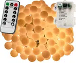 VOLTRONIC® Párty LED osvětlení 5 m - teplá bílá 50 diod - BATERIE
