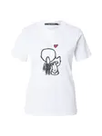 Karl Lagerfeld Tričko 'IKON VALENTINE'  čierna / biela