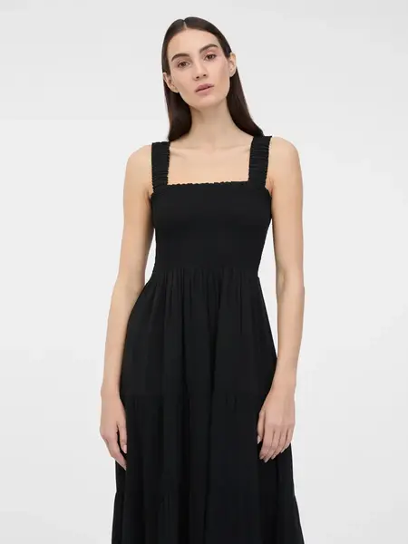 Orsay Černé dámské maxi šaty - Dámské