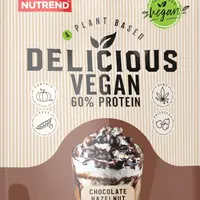 NUTREND Delicious Vegan 60% Protein čokoláda/oříšek 450 g